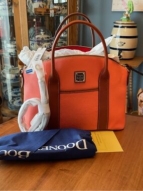 Dooney & Bourke Coral Pebble Leather Madeline Satchel NWT